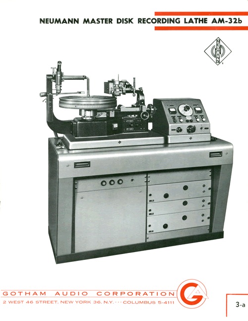 Neumann Master Disk Recording Lathe AM-32B